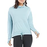 Danskin Women's Long Sleeve Cowl Neck Pullover