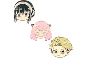 SONGCHANGJEWELRY Anime Anya Forger Pins - loid S Family Cosplay Enamel Brooch - Backpack Costume Gift for Women Men Fans