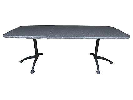 MFG Luxus Ausziehtisch Pure Granit, Gestell in Anthrazit mit Topalit-Platte 155 auf 210 x 90 Ausziehbar, platzsparend klappba