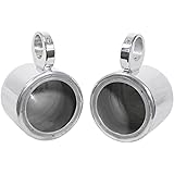 Pair Rockville MAC65S 6.5" Polished Silver Aluminum Wakeboard Tower Speaker Enclosures