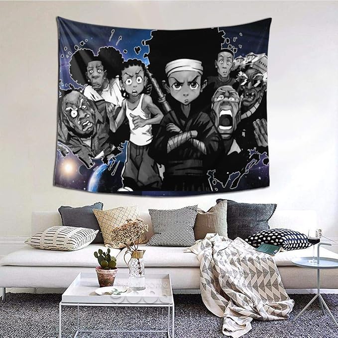 UPNOW The Boondocks Tapestry Wall Hanging Bedding Tapestry
