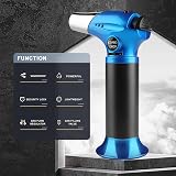 JETPRO Butane Torch Kitchen Torch Lighter Adjustable Flame Safety Lock Blue view 4