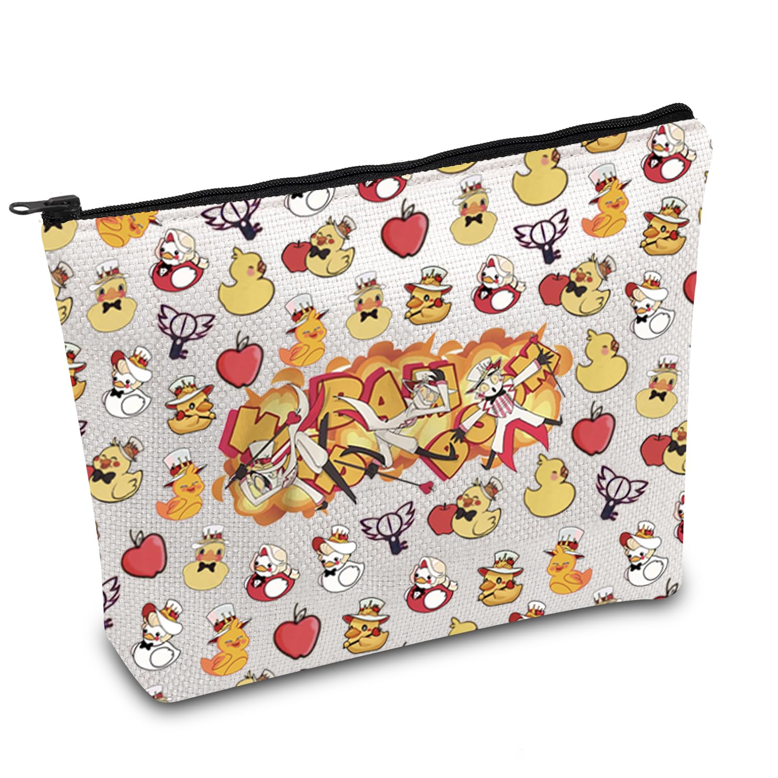 Hazbin Cartoon Merch Wap Bam Boom Inspire Makeup Bag Helluva Boss Gift Demon Ducky Gift Hazbin Anime Gift (Wap Bam UK)
