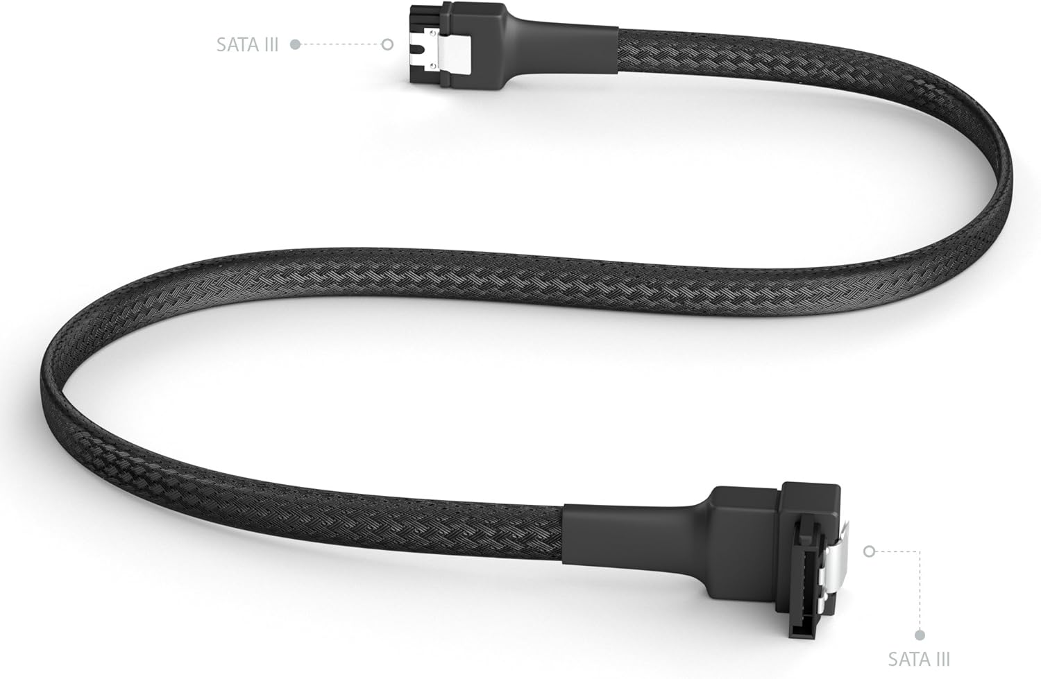 KabelDirekt 3x SATA 3 cables 6Gb/s 30cm, 90° angled connector (data