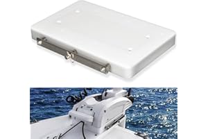 LAIKOU 1854054 RTA-54 Replacement for Minn Kota Composite Quick Release Bracket Mount Plate Compatible with Riptide Electric Steer Trolling Motor Ulterra Terrova PowerDrive V2 & Deckhand 40 - White