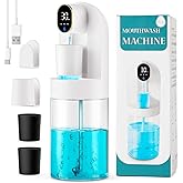 Automatic Mouthwash Dispenser for Bathroom, 21.12 oz Touchless Smart Mouth Wash Dispensers Bathroom Accessories Set with 4 Magnetic Cups, 4 Modes Wall Mounted Mouth Wash Dispenser for Home & Kids