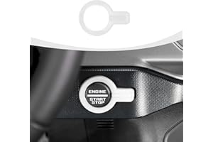 RAZPOY for Bronco Push Start Button Cover, Engine Start Stop Button Trim Compatible with 2021-2023 Ford Bronco Interior Accessories, White