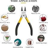 BOOSDEN 5" Flush Cutter Dikes Wire Clippers for Jewelry Crafting Electrical view 4