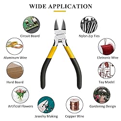 BOOSDEN 5 inch Flush Cutter, Dikes Wire Cutter for