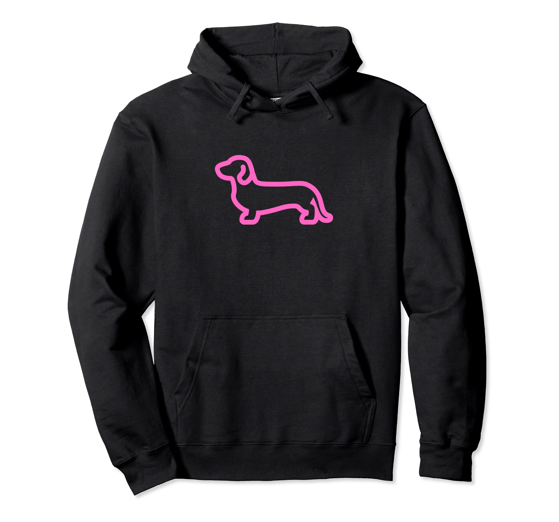 Pink Sausage Dog Pullover Hoodie