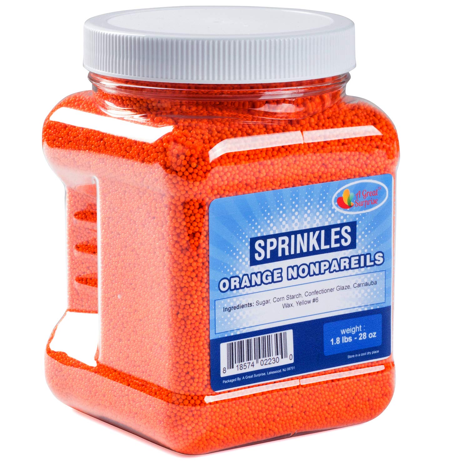 Sprinkles Nonpareils Bulk Blue Nonpareils in Resealable Container