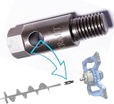 BLUMKRAFT M14 Auger Mixer Adapter 20mm Shaft Easy Removal 17mm Hex Steel