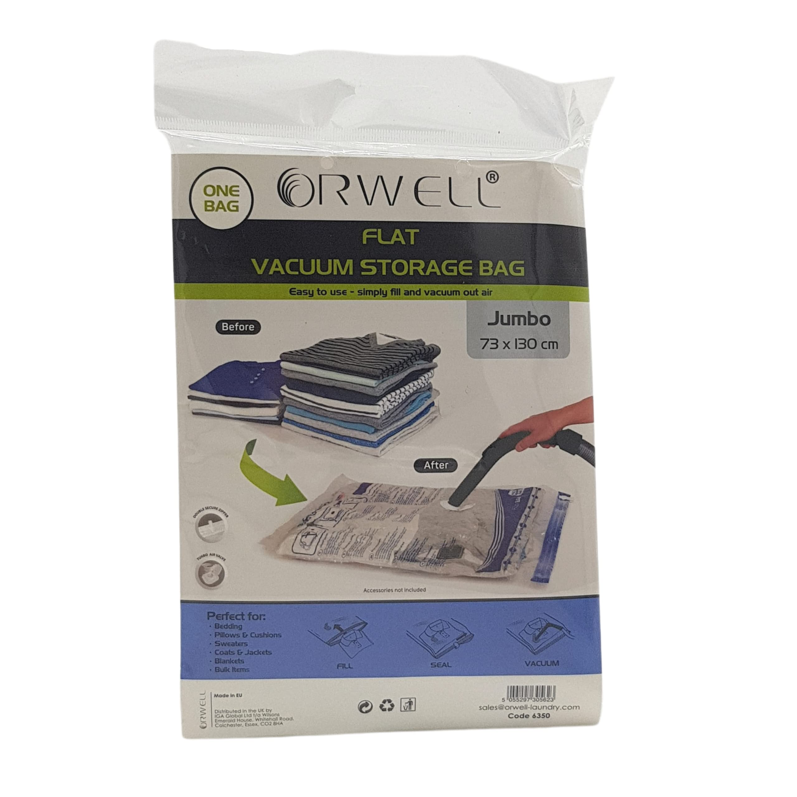 Orwell Flat Vacuum Storage Bag Jumbo