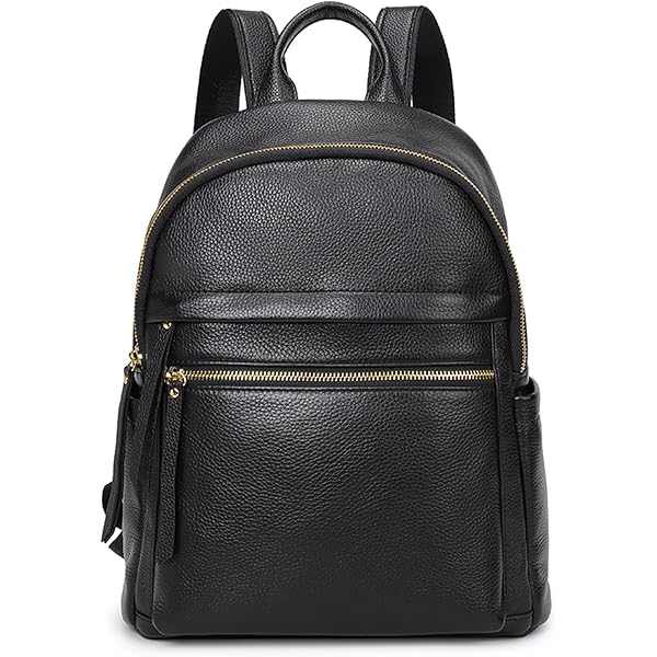 Amazon.com: Leather Backpack Purse Mid Size & Convertible into single strap  sling Bag or Backpack wearing Multiple Organizer Pockets Black : Clothing,  Shoes & Jewelry