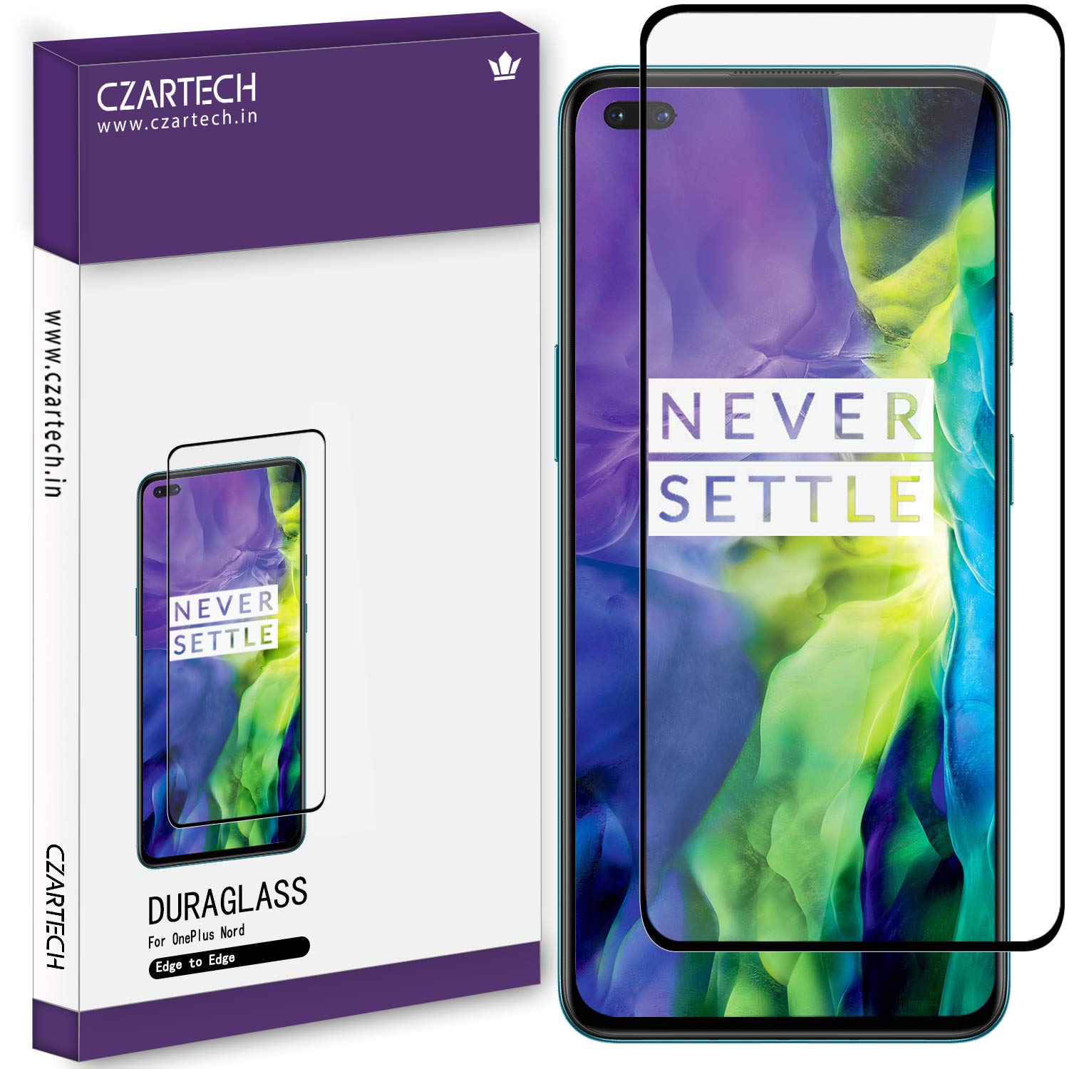 CZARTECH Tempered Glass for OnePlus Nord Vivo V17 Pro Amazon.in
