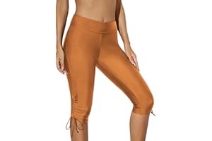 Aleumdr Womens Long Boardshort Swim Bottom High Waisted Tankini Swimwear Shorts