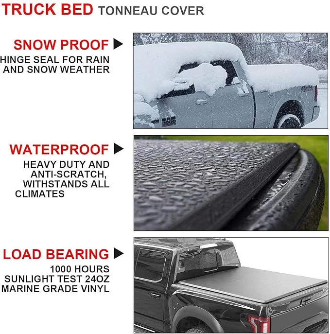 Kikito Professional Frp Hard Tri Fold Truck Bed Tonneau Cover For 2020 Gladiator Jt 5ft Bed 60 3in Exterior Accessories Automotive