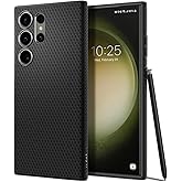Spigen Liquid Air Designed for Galaxy S23 Ultra Case (2023) [Military-Grade Protection] - Matte Black