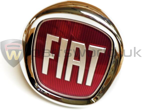 Sticker 3D Fiat Avant/arrière Punto Evo – Logo De Rechange 71x65 Mm, Résine Polyuréthane OEM, Fabriqué En Italie, Lot 2