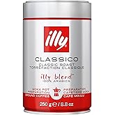 illy Ground Coffee Moka - 100% Arabica Flavored Coffee Ground - Rich Aromatic Coffee Grounds Profile – Classico Medium Roast