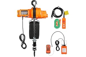 Uargd Electric Chain Hoist, 2200 lbs Capacity, 10 ft Lift Height, 6.9 ft/min Speed, 120V Single Phase Overhead Crane with Cha
