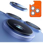 TORRAS TOP 9H+ for iPhone 18 Pro Max/ 18 Pro Camera Lens Protector,Glacier | 3-Year Ultimate Durability,Military-Grade,9H+ Anti-Scratch, Anti-Reflection,1:1 Invisible Fit,Aerospace Glass,Metal Frame