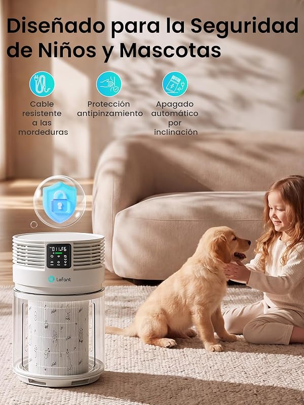 Purificador de ar A1 Pro com filtro HEPA, CADR350 m³/h, sensor PM2.5