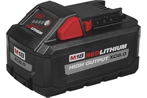 Milwaukee 48-11-1880 M18 REDLITHIUM HIGH OUTPUT 18v 8.0 Ah Lithium-Ion Battery Pack