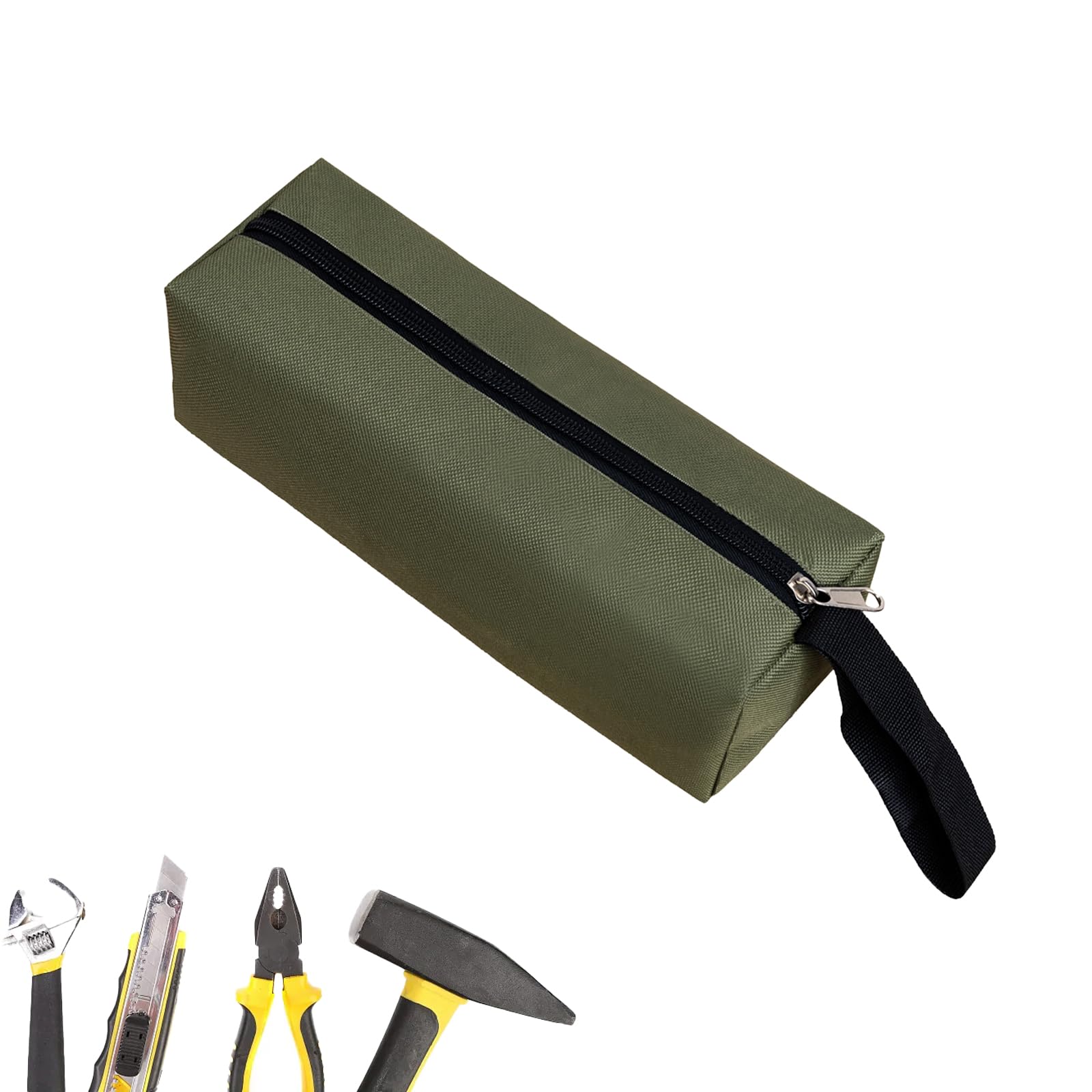 Zippered Tool Bag of Multi-Purpose Canvas Tool Pouch Electricans Organiser with Zipper Inches, Large/Small