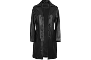 Decrum Womens Leather Coats - Casual Car Coat Style Leather Jackets For Women