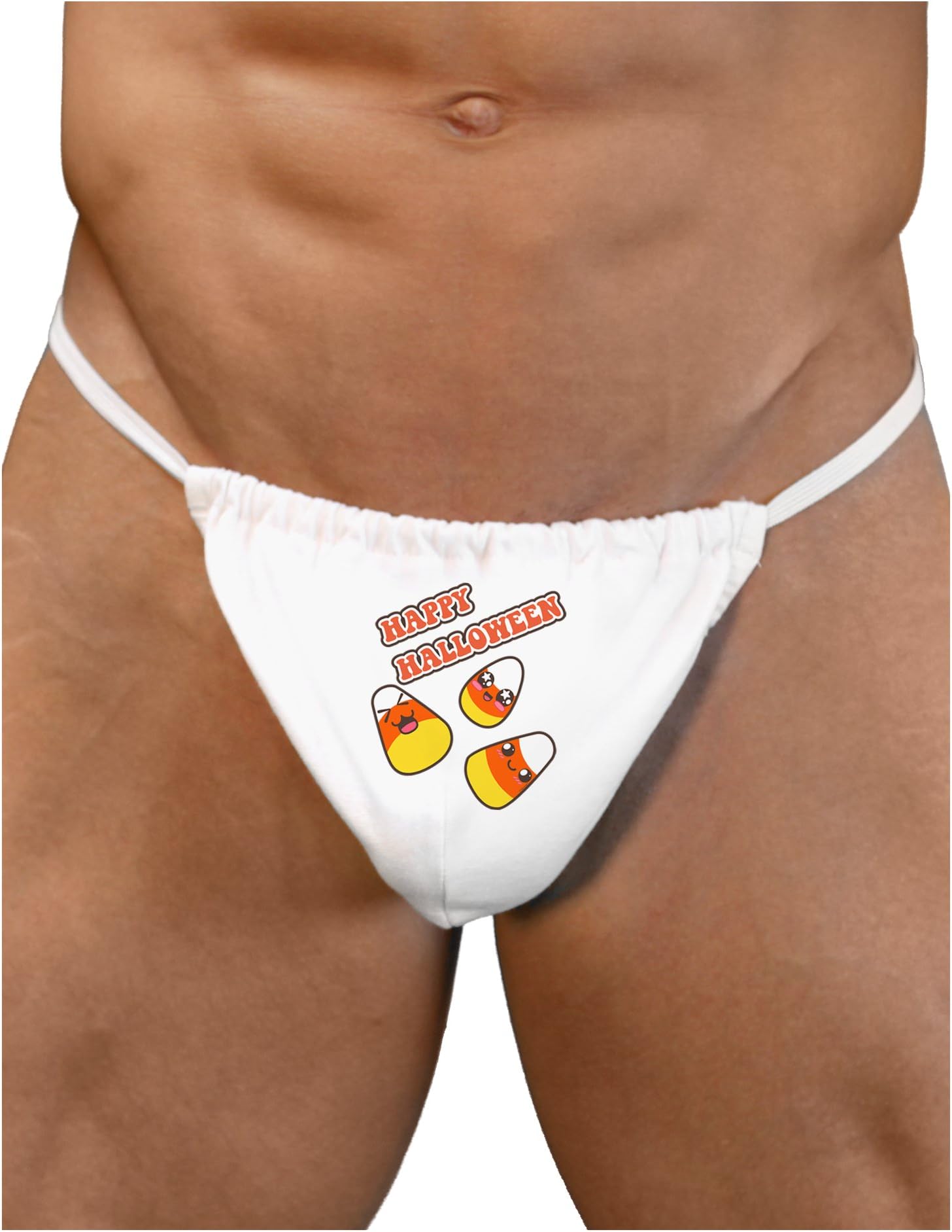TooLoud Happy Halloween Cute Candy Corn Mens G-String Underwear