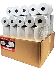 (50 Rolls) 3 1/8 x 273 Thermal Paper Receipt Rolls