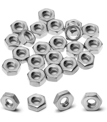 Waziaqoc #6-32 K-Lock Nuts, Stainless Steel Hex Nut with