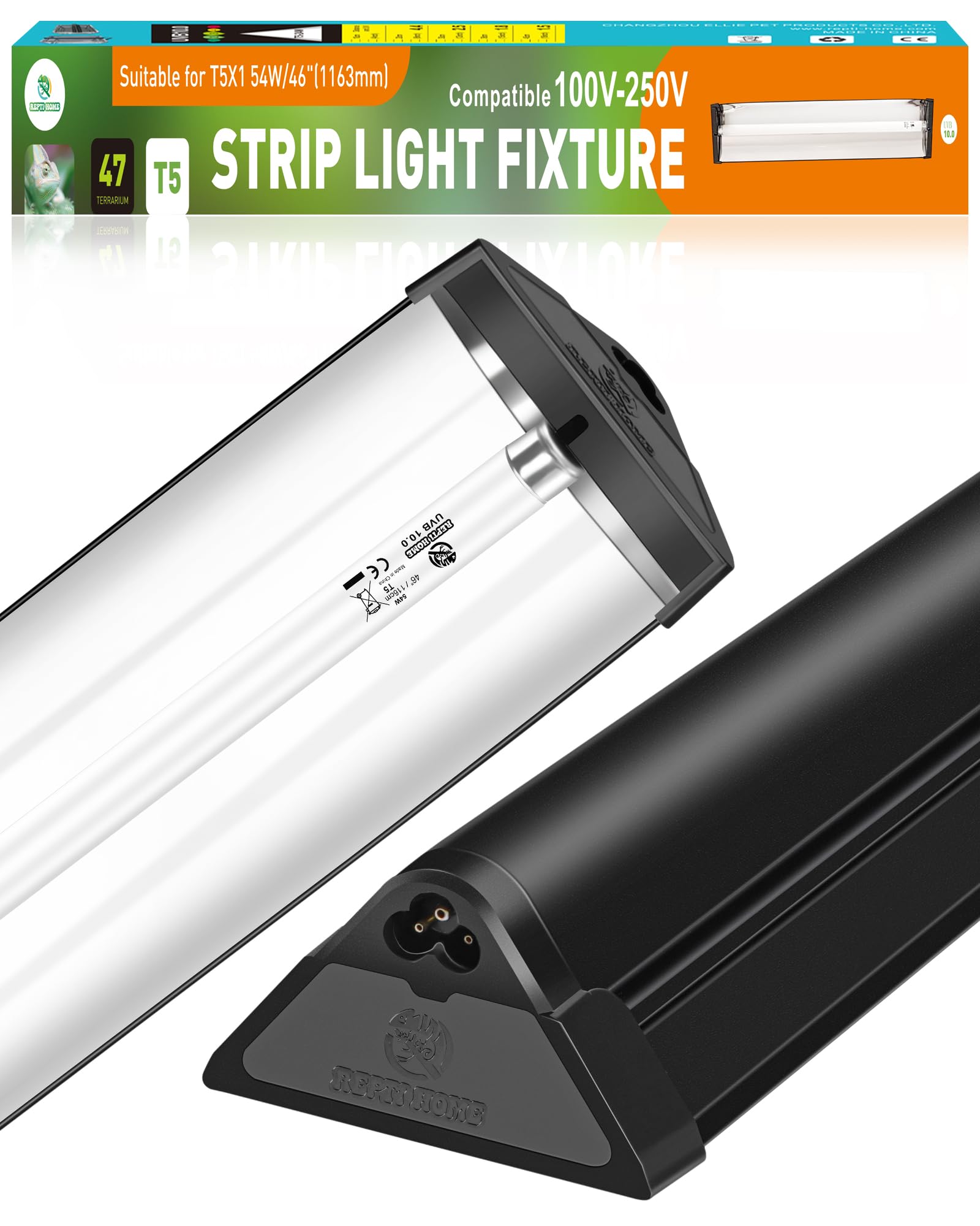 REPTI HOME T5 UVA UVB Reptile Light Combo