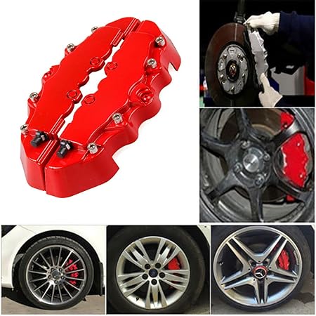 Bremsscheibenabdeckung, 3D-ABS-Kunststoff, für die meisten Auto-Dekorationsset, 2 Stück