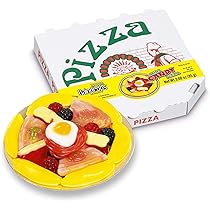 トップス PIZZA Amazon.com : Raindrops Gummy Candy Pizza - 4.5” Mini Pizza