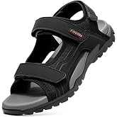 FitVille Men's Wide Sandals Orthopedic Athletic Sandals with Arch Support Comfortable Lightweight Walking Sandals for Outdoor Hiking Beach Travel