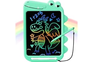 ScriMemo Toddler Toys for 3 4 5 6 Year Old Girls Boys Gifts, Dinosaur Toys LCD Writing Tablet 10 inch Kids Toys Doodle Board, Drawing Pad for Kids 3 4 5 6 Year Old Girl Boy Birthday Gifts (Green)