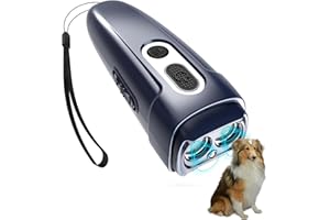 ANYQOO Stop Barking Dog Devices, Ultrasonic Bark Stopper with 3 Sounds Wave Modes and Led Light, Up to 5 Meters, Best Barks No More Dog Training Device, Anti Barking Device for Dogs Indoor Outdoor