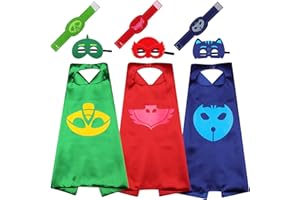 Maribus-FL Superhero Capes and Masks for Kids - Satin Capes and Felt Masks for Kids