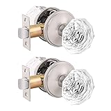 2 Pack Orger Glass Door Knobs for Hallway and