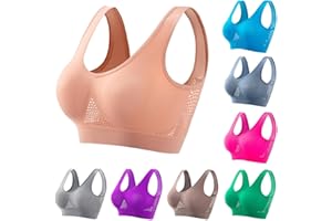 GENERIC Sports Bras for Women High Support Breathable Cool Liftup Air Bra, Front Closure Bras Women Plus Size Comfortable Sport Bras