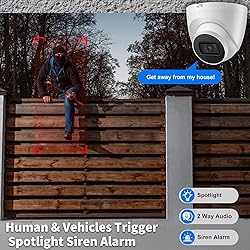 Dahua 4K PoE Security Dome Surveillance IP Outdoor