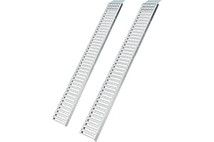 Joankaren 2-Pack 72" x 9" ATV Ramps – Anti-Slip Metal Loading Ramps with 1500 lbs Capacity for Motorcycles, Bicycles, ATVs, L