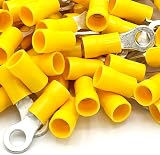 All Trade Direct 20x Yellow 10.5mm Ring Insulated Crimp Terminals 4-6mm2 12-10 view 5