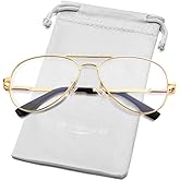 AIEYEZO Classic Aviator Polarized Sunglasses for Men Women Spring Hinge Metal Frame UV400 Protection