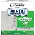 Rust-Oleum 385280 Tub And Tile Refinishing 2-Part Kit, Satin Coastal Fog