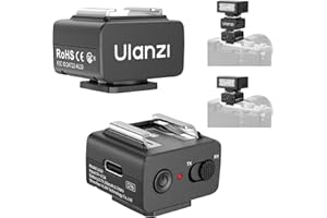Ulanzi LA10 Mini Flash Trigger for Sony, Canon, Nikon, Fujifilm, Olympus DSLR Cameras, 2.4G Wireless Flash Trigger Receiver &