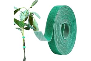 PUSNMI Plant Tape Garden Tape, Plant Ties Tape Garden Ties for Climbing Plants Adjustable Garden Tape for Plants Outside Plant Supports for Growing Reusable Green Garden Plant Tomato Tape (33ft X 1/2inch)