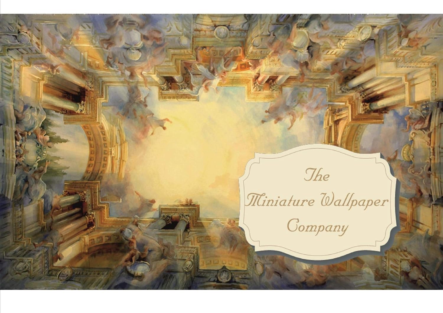 Kingdom Ceiling Painting Shelf Adhesive Sheet Dolls House